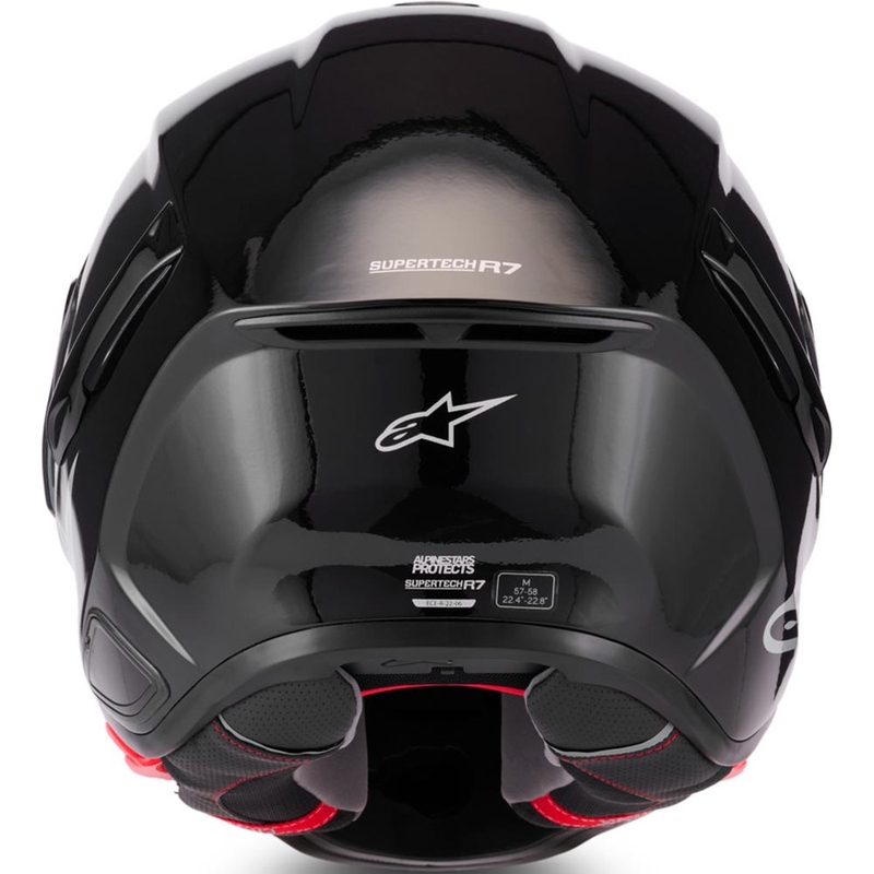 Alpinestars S-R7 Solid integraalhelm voor motorfietsen, zwart