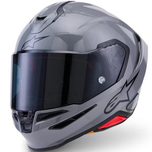 Alpinestars S-R7 Solid integraalhelm voor motorfietsen, grijs