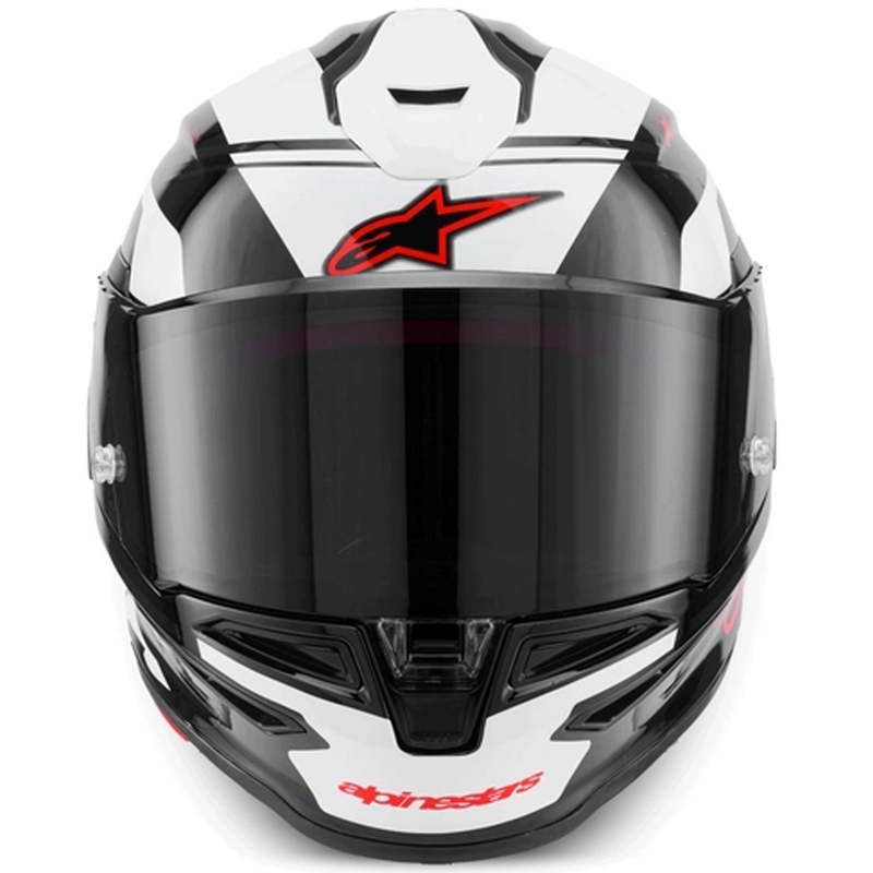 Alpinestars S-R7 A-Core integraalhelm voor motorfietsen, zwart-wit-rood