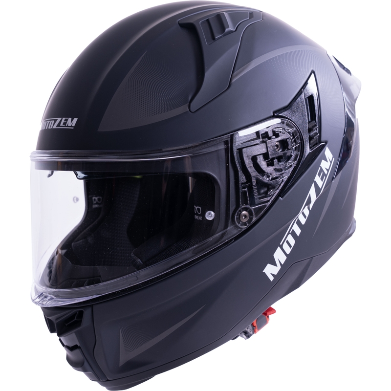 MotoZem Guardian integraalhelm voor motorfietsen, matzwart - voorbeeld