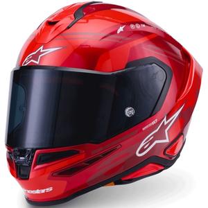 Alpinestars S-R7 A-Core integraalhelm voor motorfietsen, rood-wit