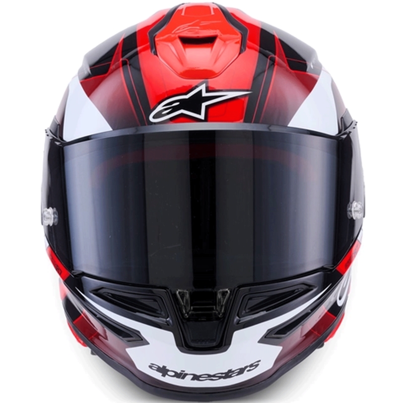 Alpinestars S-R7 Kinetis integraalhelm voor motorfietsen, zwart-rood-wit
