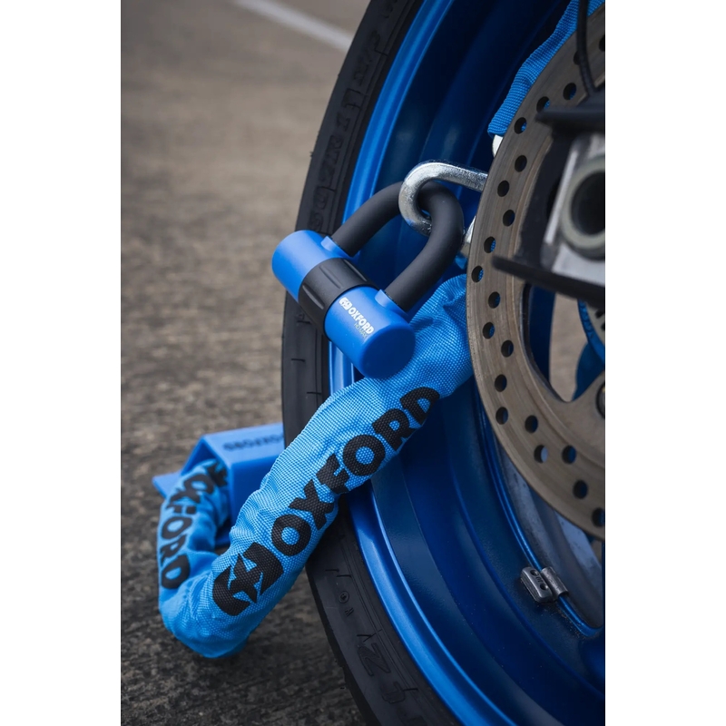 Oxford HD motorfietskettingslot - gelimiteerde blauwe editie