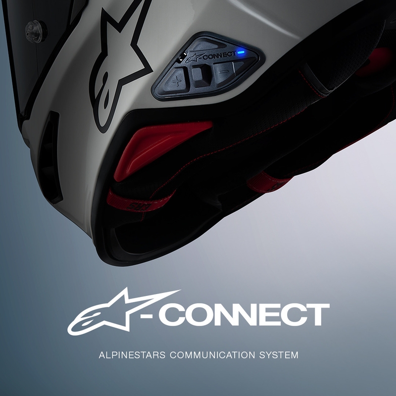 Alpinestars A-CONNECT Bluetooth motorfietsintercomsysteem, zwart
