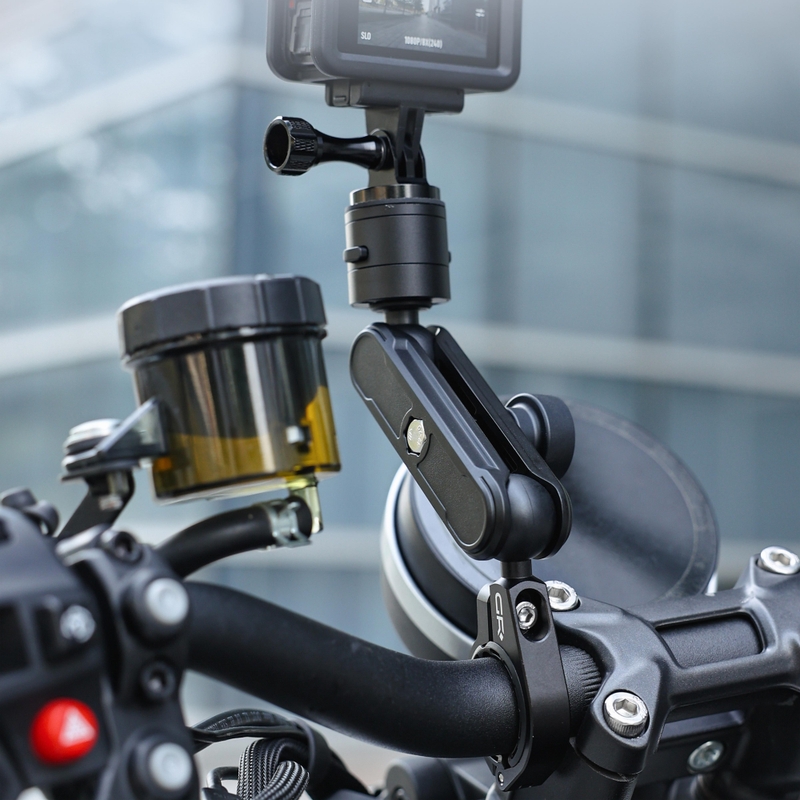 GRxplore GT1 antidiefstal stuurhouder voor actiecamera, zwart