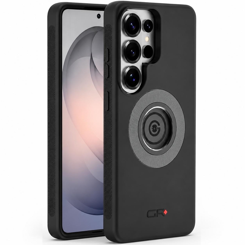 GRxplore telefoonhoesje met snelsluiting voor Samsung Galaxy S26 Ultra, zwart