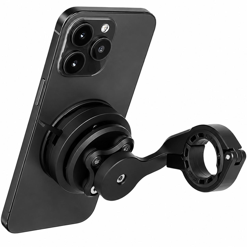 GRxplore MT10 gebogen telefoonhouder voor motorfietsstuur, zwart