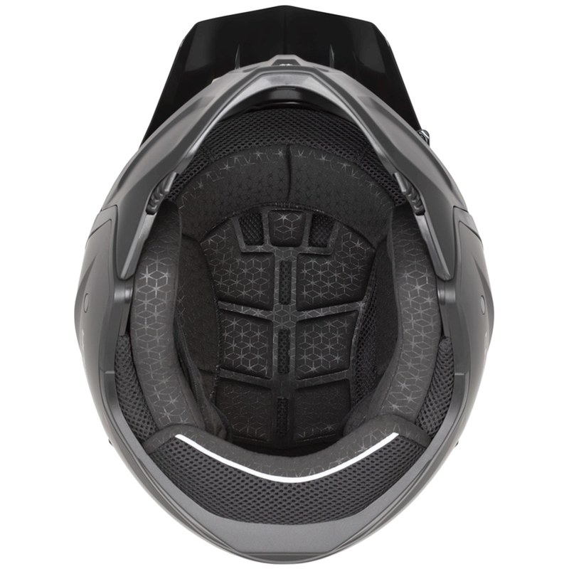 Modulaire motorhelm Cassida Cross Country Code wit-rood-blauw-zwart