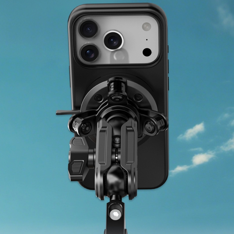 Telefoonhouder voor op het motorstuur met 3D polyamide trillingsdemper GRxplore MT6 zwart