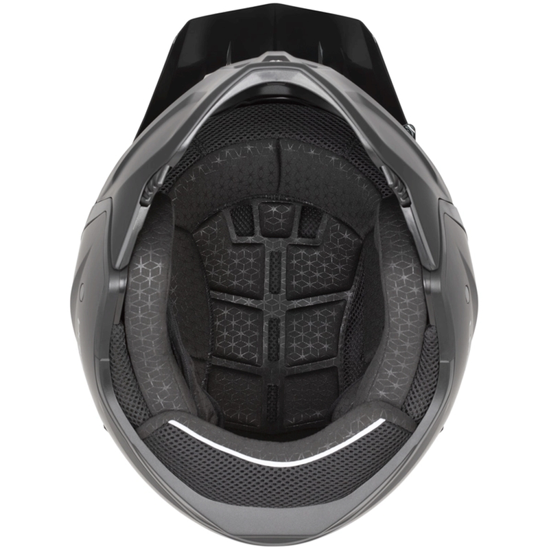 Modulaire motorhelm Cassida Cross Country Code matgroen-grijs-zwart