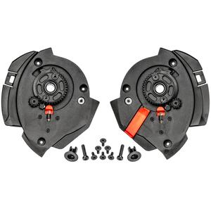 Cassida Multiflip viziermechanisme voor motorhelmen, zwart