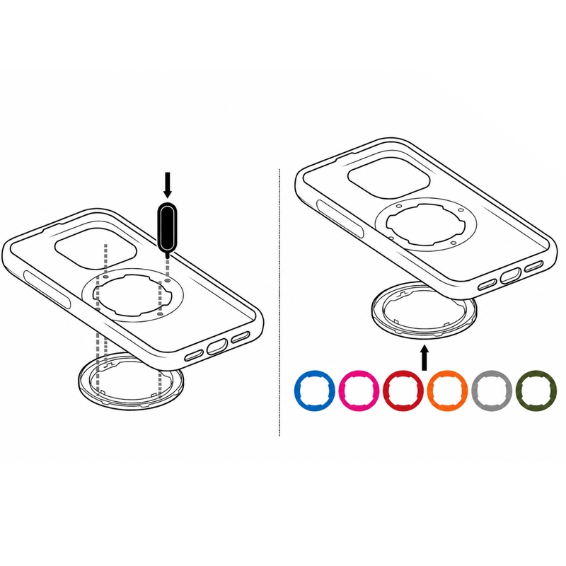 Quad Lock® MAG 2 ring grijs