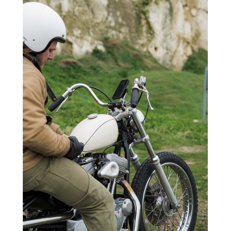 Quad Lock® PRO telefoonhouder voor op het stuur, chroom