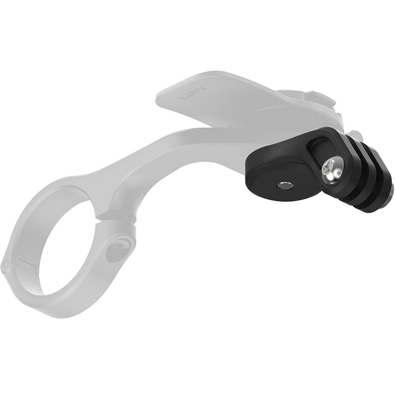 Quad Lock® actiecamera-/lichtadapter zwart