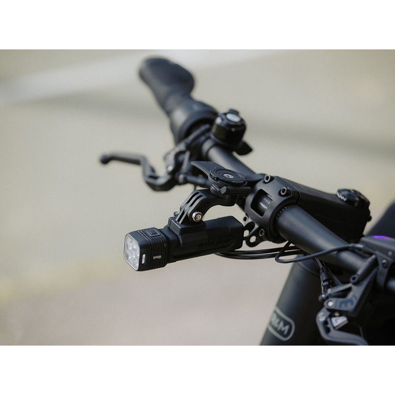 Quad Lock® actiecamera-/lichtadapter zwart