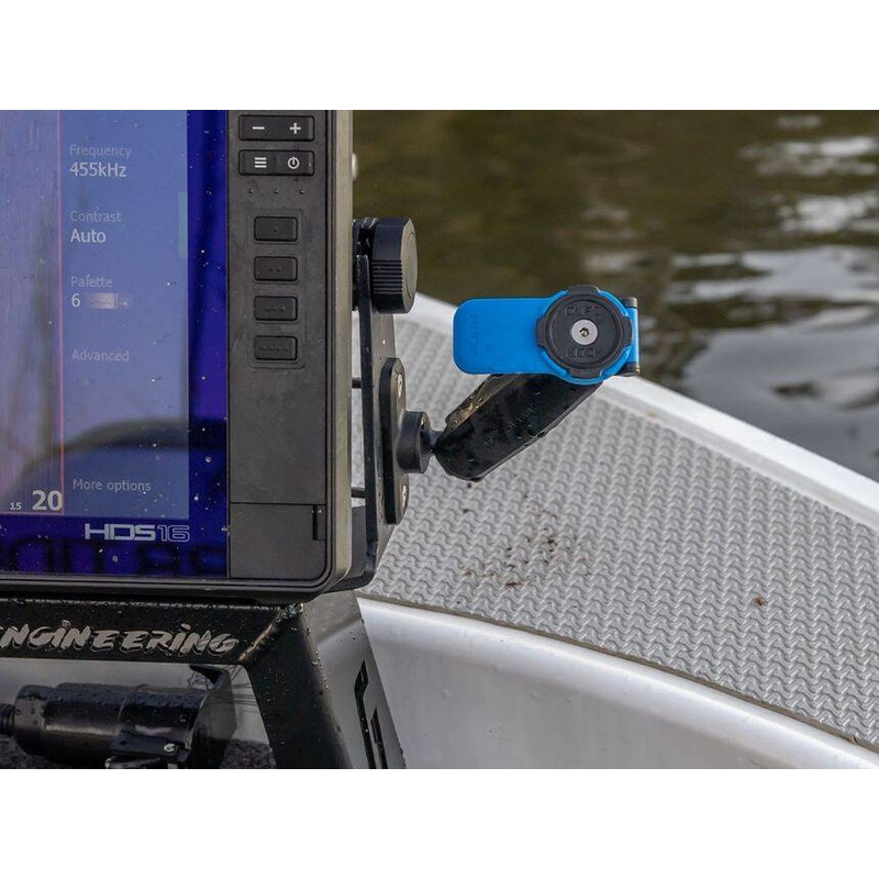 Quad Lock® 360 2-gats platte rechthoekige basis zwart
