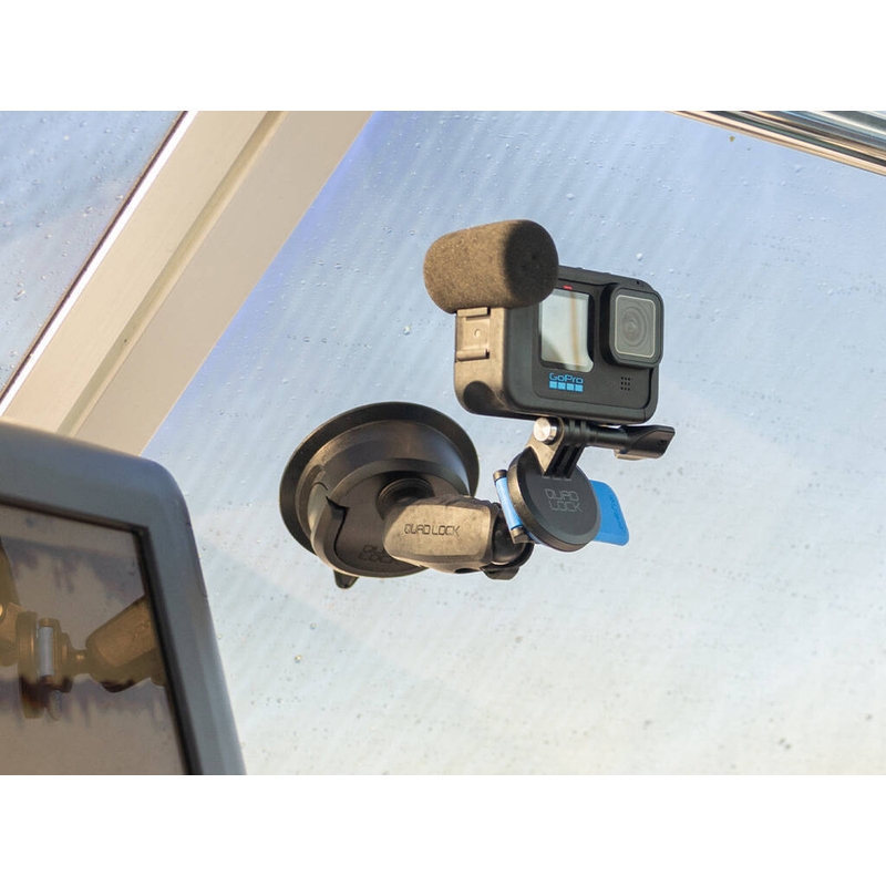 Quad Lock® sportcamera-adapter - standaard GoPro zwart