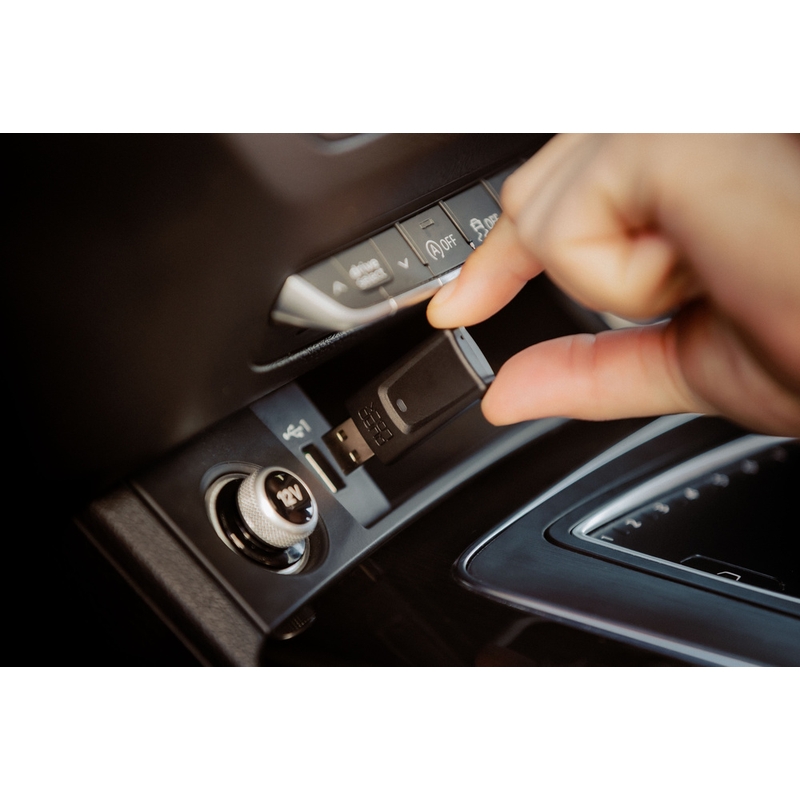 Quad Lock® CarPlay/Android Auto draadloze adapter zwart
