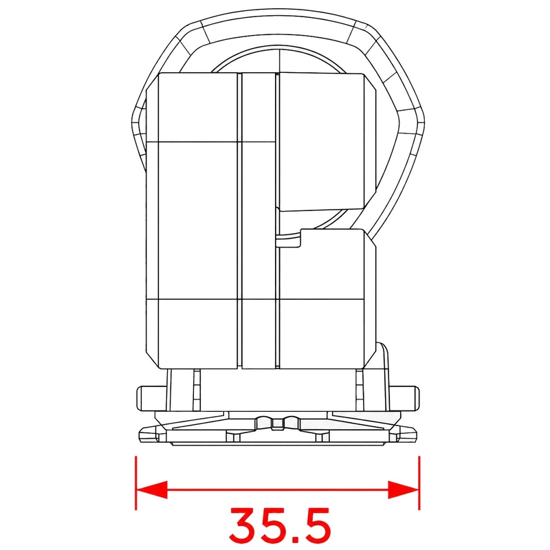 Quad Lock® statief zwart