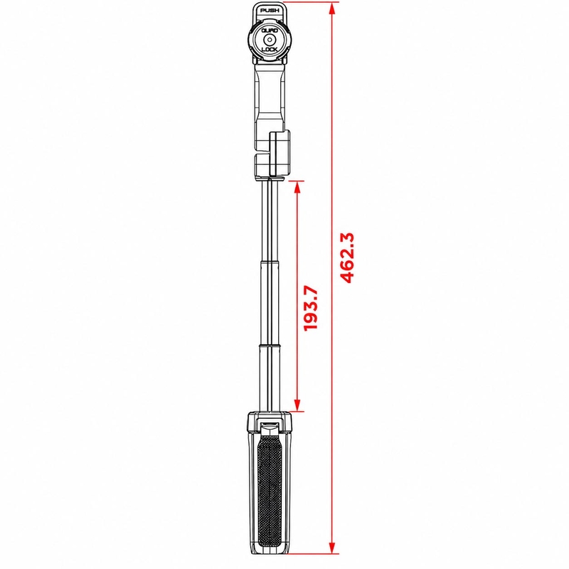 Quad Lock® statief zwart