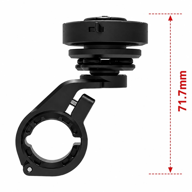 GRxplore MT10 gebogen telefoonhouder voor motorfietsstuur, zwart