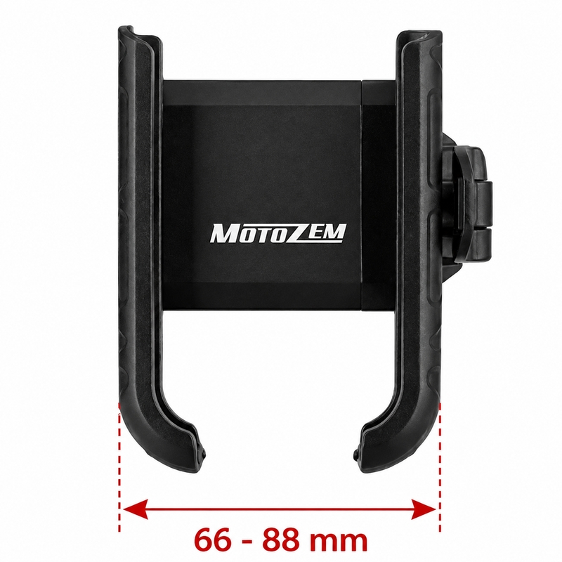 MotoZem ISO telefoonhouder zwart