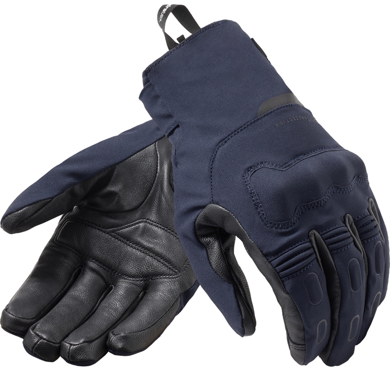 Revit Cassini 2 H2O motorhandschoenen donkerblauw-zwart