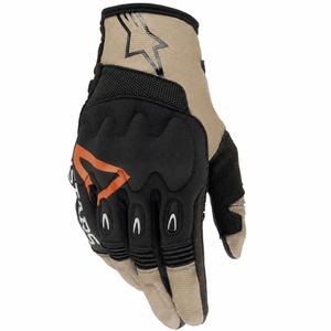 Alpinestars Techdura motorcrosshandschoenen zwart-bruin-fluorood