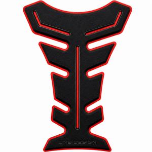 Brandstoftanksticker Print HDF9 zwart-rood