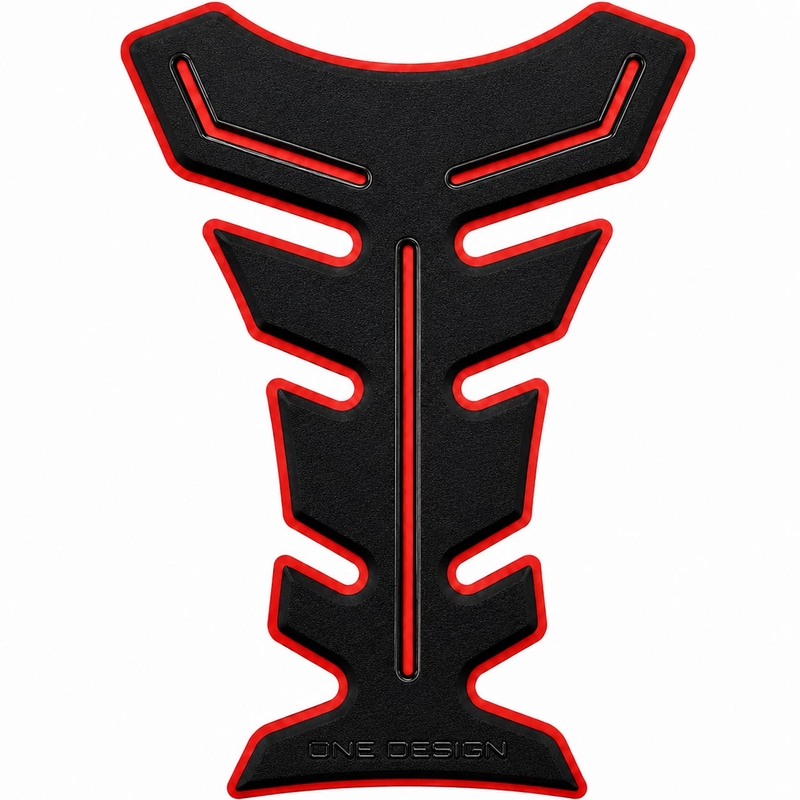 Brandstoftanksticker Print HDF9 zwart-rood
