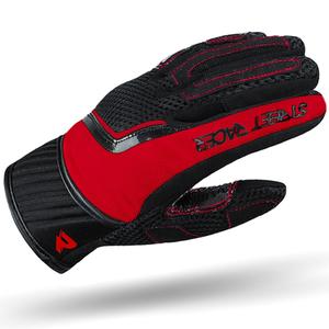 Dames motorhandschoenen Street Racer Stunt zwart-rood