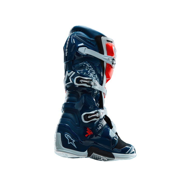 Alpinestars TECH 7 UNITY crosslaarzen rood-wit-blauw