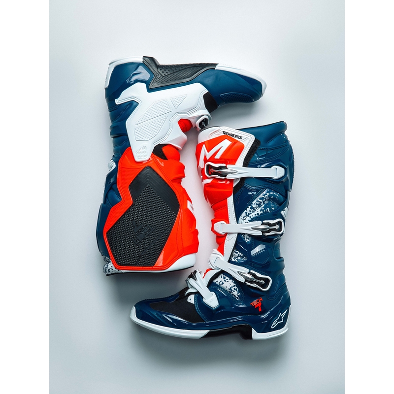 Alpinestars TECH 7 UNITY crosslaarzen rood-wit-blauw
