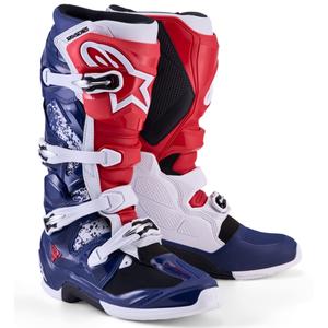 Alpinestars TECH 7 UNITY crosslaarzen rood-wit-blauw