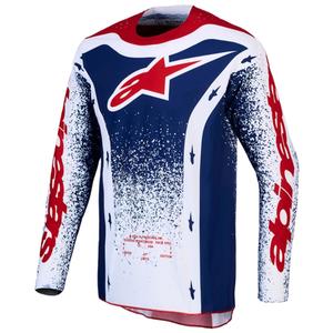Alpinestars Techstar limited edition Unity motorcrossshirt rood-wit-blauw