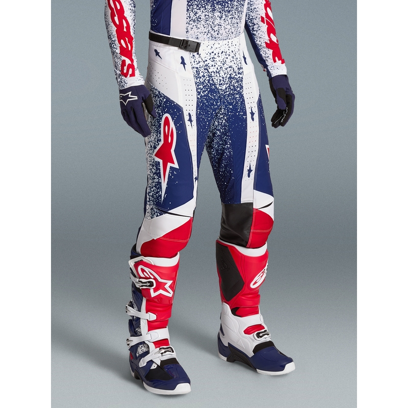 Alpinestars Techstar Limited Edition Unity rood-wit-blauwe motorcrossbroek
