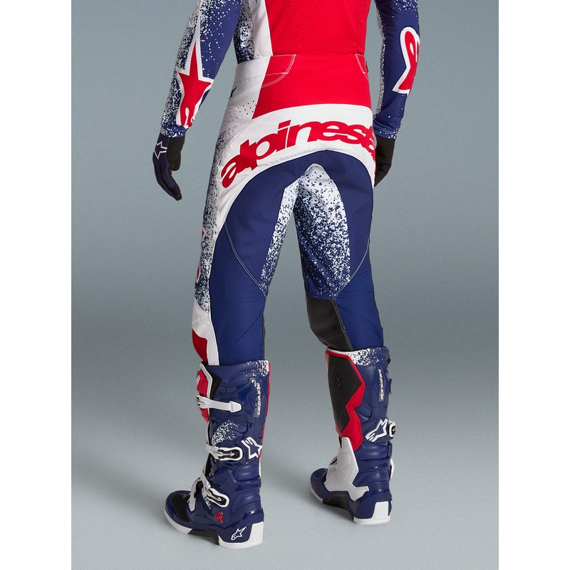 Alpinestars Techstar Limited Edition Unity rood-wit-blauwe motorcrossbroek