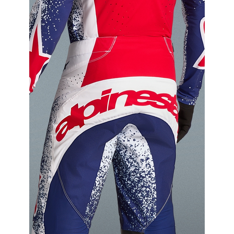 Alpinestars Techstar Limited Edition Unity rood-wit-blauwe motorcrossbroek