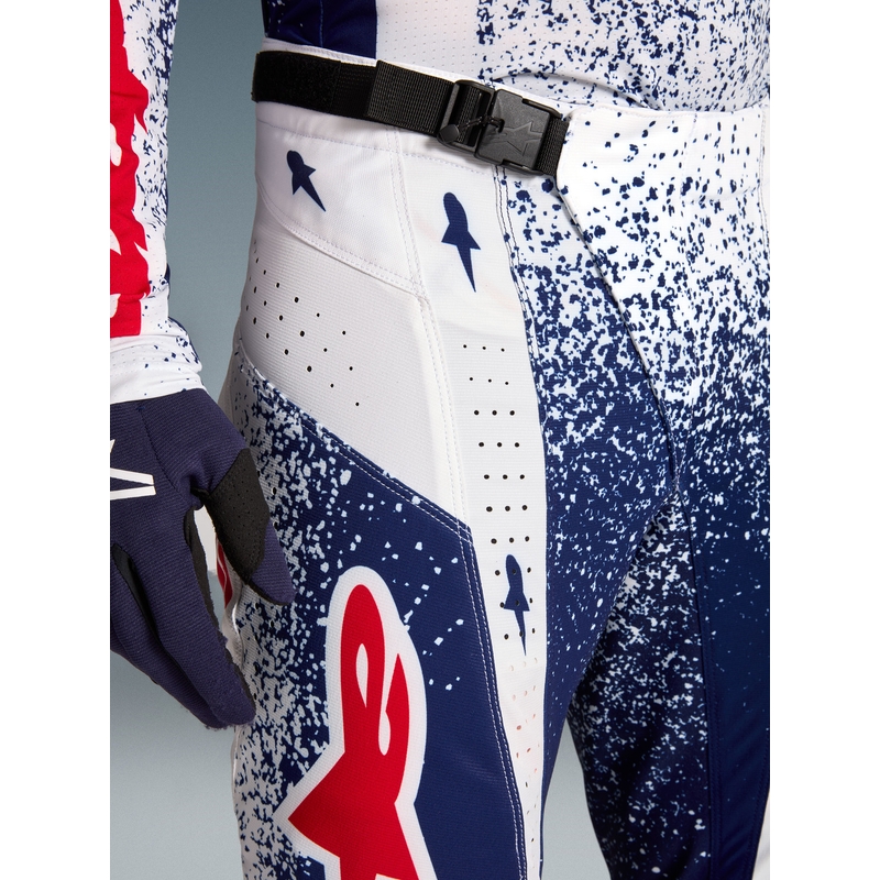 Alpinestars Techstar Limited Edition Unity rood-wit-blauwe motorcrossbroek