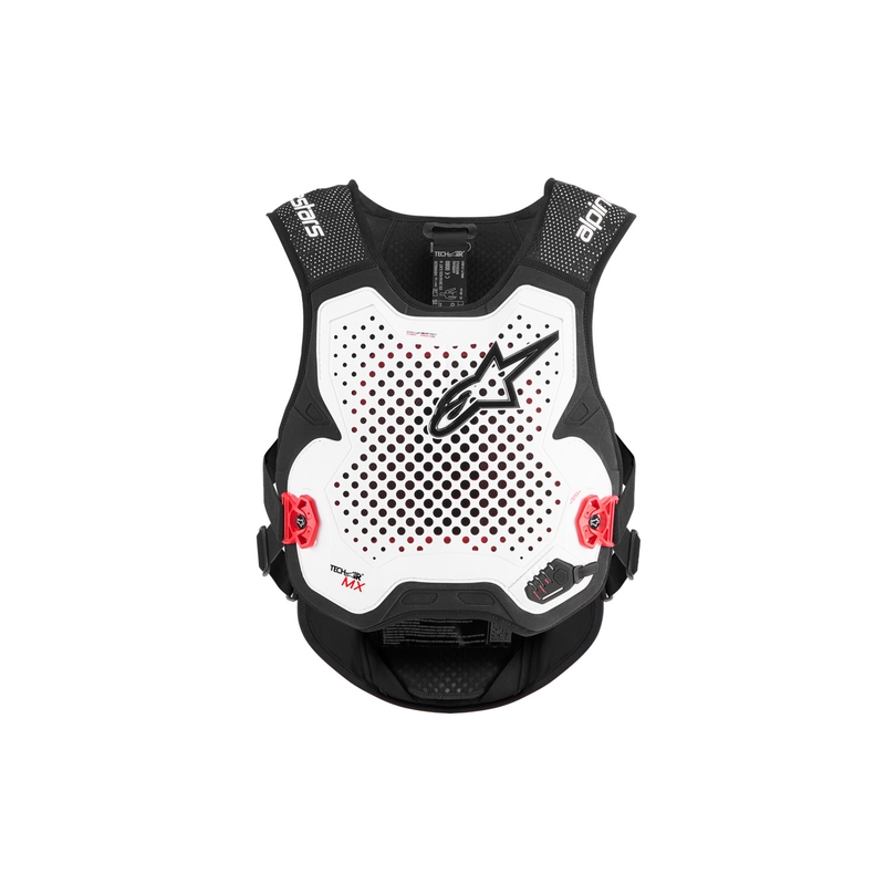 Alpinestars TECH-AIR®MX Plasma systeem airbag vest wit-zwart-rood