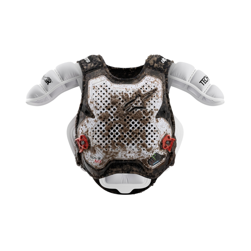 Alpinestars TECH-AIR®MX Plasma systeem airbag vest wit-zwart-rood