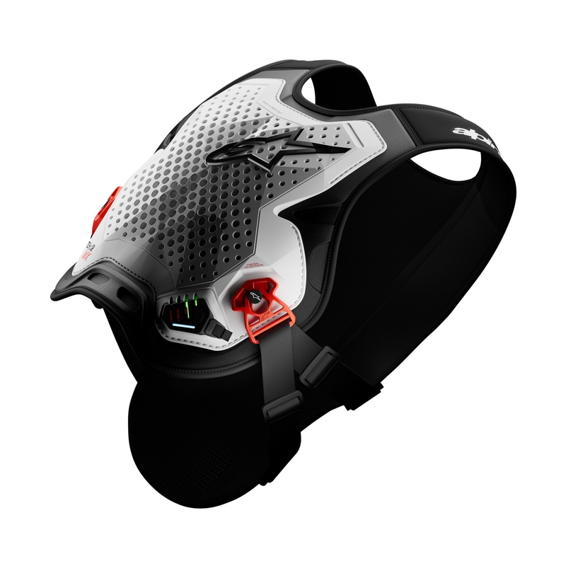 Alpinestars TECH-AIR®MX Plasma systeem airbag vest wit-zwart-rood