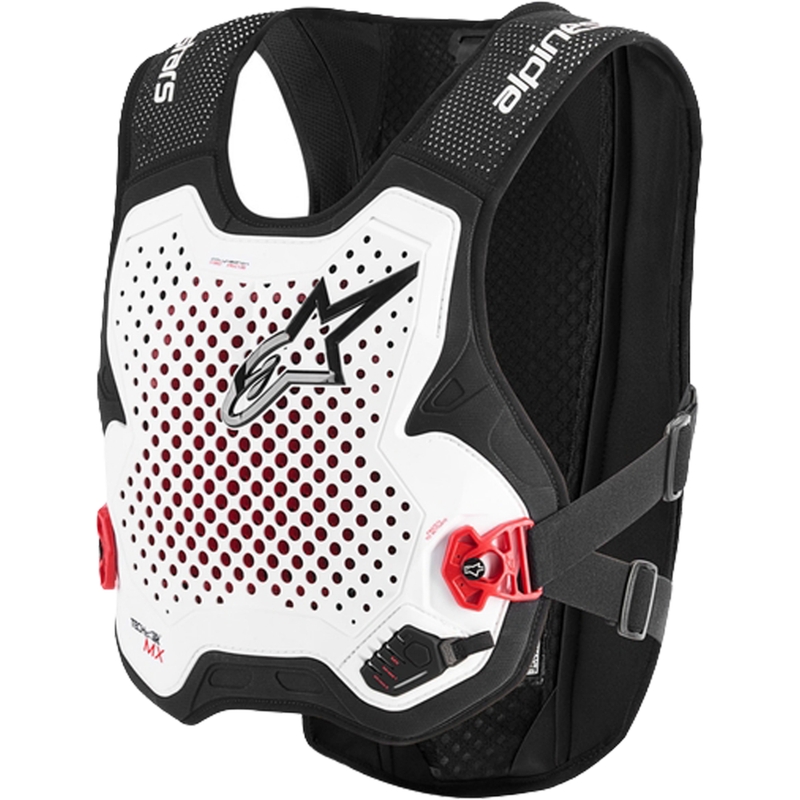 Alpinestars TECH-AIR®MX Plasma systeem airbag vest wit-zwart-rood