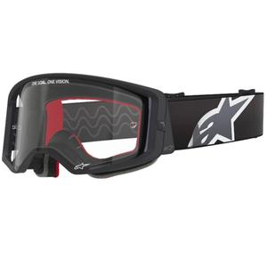 Alpinestars Supertech Corp zwart en grijs motorcrossbril met heldere lens