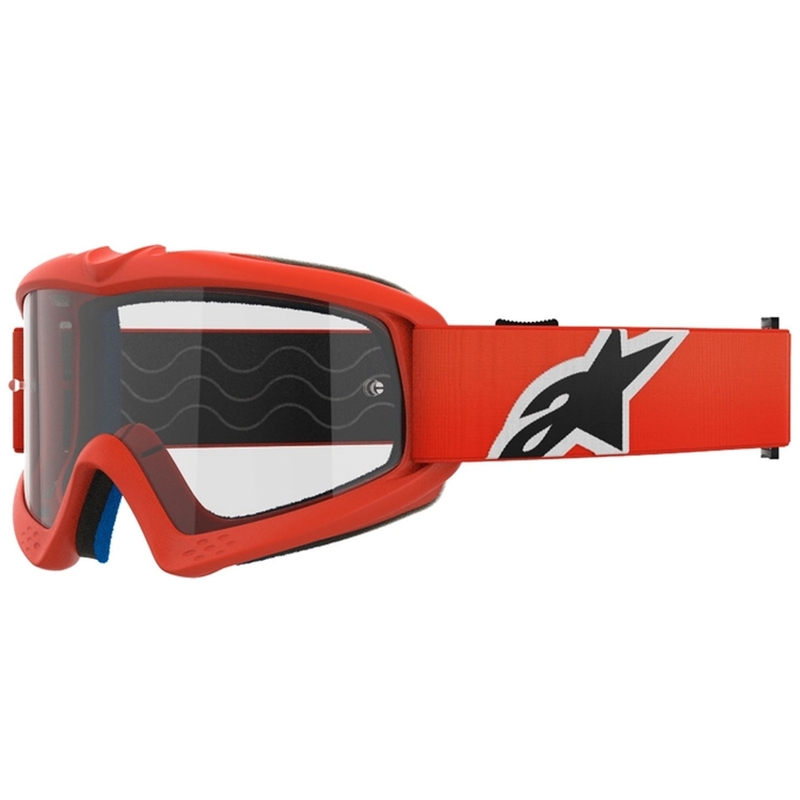 Alpinestars Vision Youth Corp motorcrossbril oranje met heldere lens