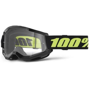 Motorcrossbril 100% STRATA 2 New Solar (helder plexi)