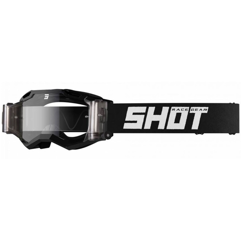 Motorcrossbril Shot Assault 2.0 Solid Roll-Off zwart