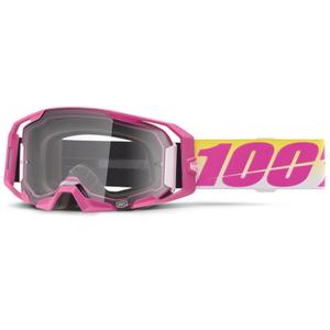 Motorcrossbril 100% ARmatic Sellars met heldere plexi