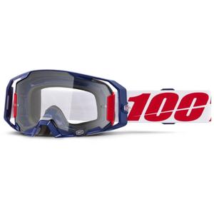 Motorcrossbril 100% ARmatic Mach Z met helder plexi