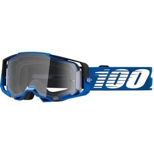 Motorcrossbril 100% ARMEGA Rockchuck donkerblauw (helder plexi)